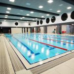 Interior of a public swimming pool